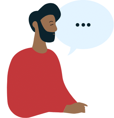 illustration d'un homme pensif